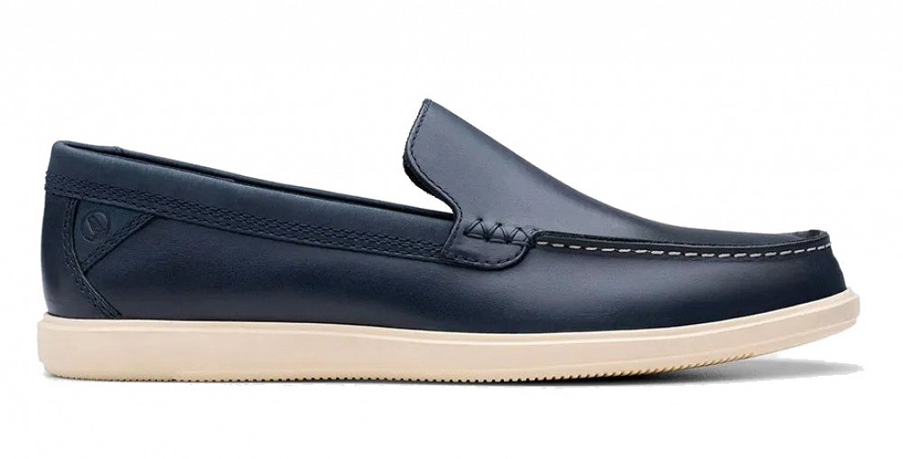 Clarks Bratton Loafer 26181278 Navy Leather