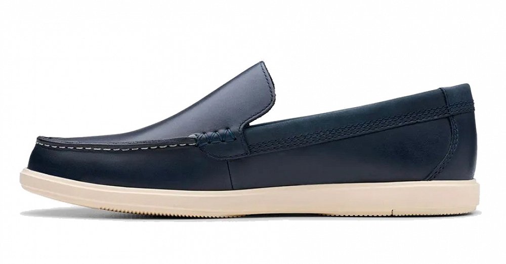 Clarks Bratton Loafer 26181278 Navy Leather