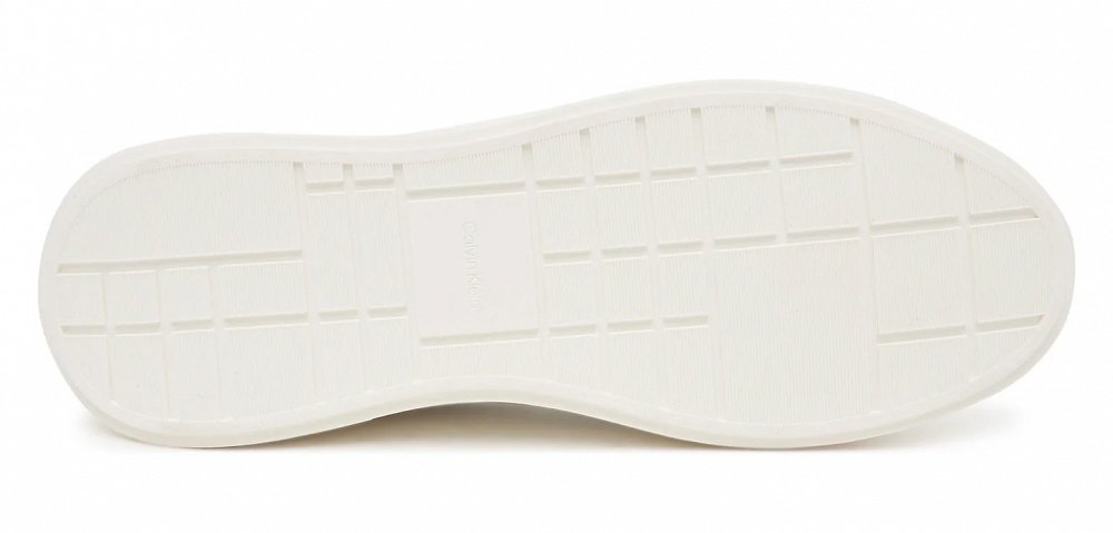 Calvin Klein Ανδρικό Δερμάτινο Sneaker YM0YM01344 01W Λευκό