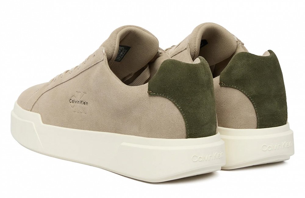 Calvin Klein Ανδρικό Δερμάτινο Sneaker YM0YM01453 0HM Γκρι