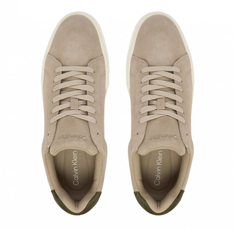 Calvin Klein Ανδρικό Δερμάτινο Sneaker YM0YM01453 0HM Γκρι