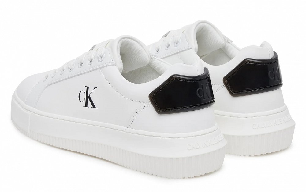 Calvin Klein Chunky Cupsole Ru Patch YW0YW01846 01W Λευκό