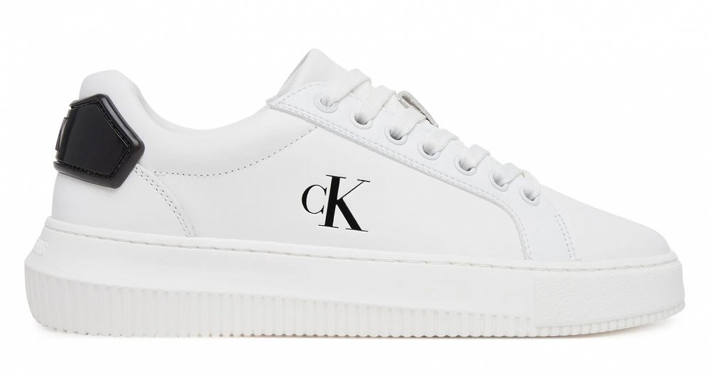 Calvin Klein Chunky Cupsole Ru Patch YW0YW01846 01W Λευκό