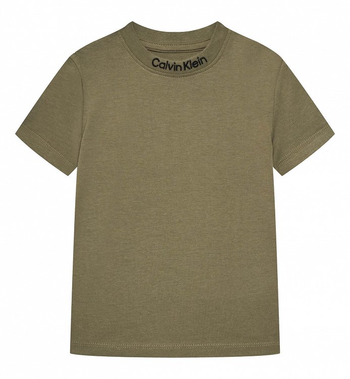 Calvin Klein Σετ 2 Τεμάχια Παιδικά T-Shirt Για Αγόρια IB0IB02529 LDY Μαύρο/Χακί