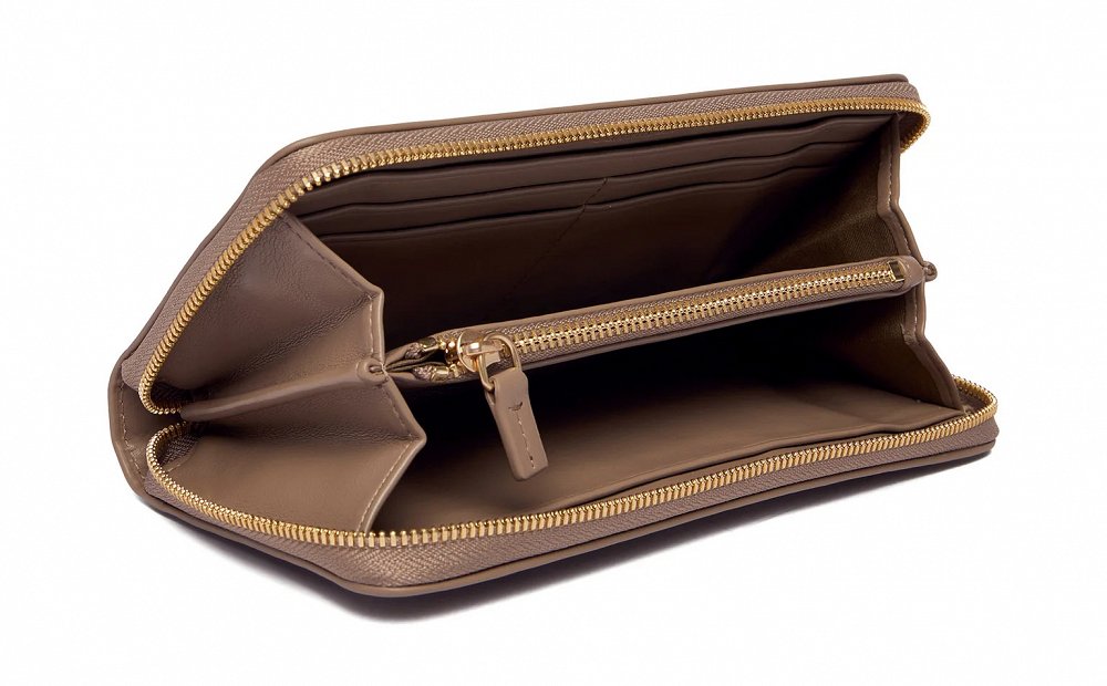 Calvin Klein Γυναικείο Μεγάλο Πορτοφόλι LV04F1093G VFU Μπεζ