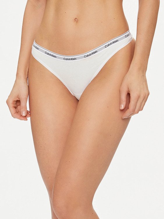 Calvin Klein Underwear Σετ 3 Στρινγκ 000QD5209E 100 Λευκό