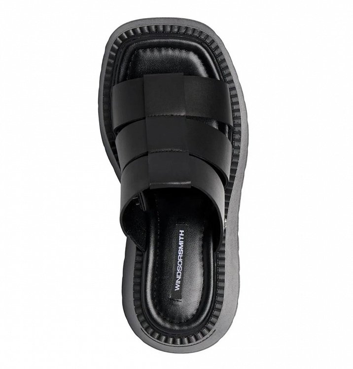WindsorSmith Capricorn Sandal 0112000836 Black Leather