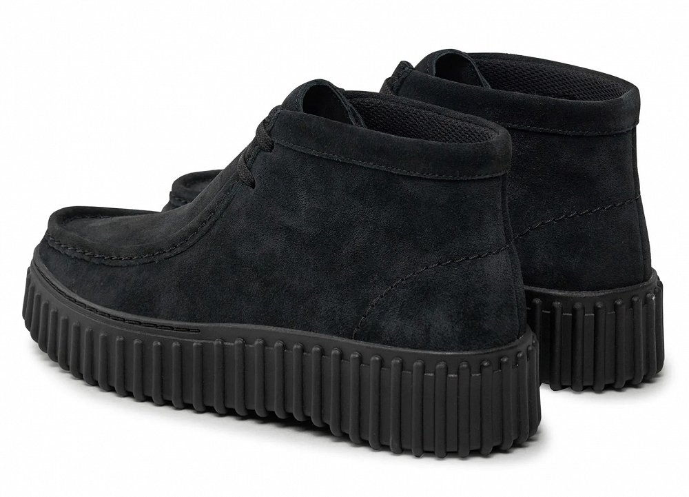 Clarks Γυναικείο Μποτάκι Torhill Moss 26179360 Black Suede