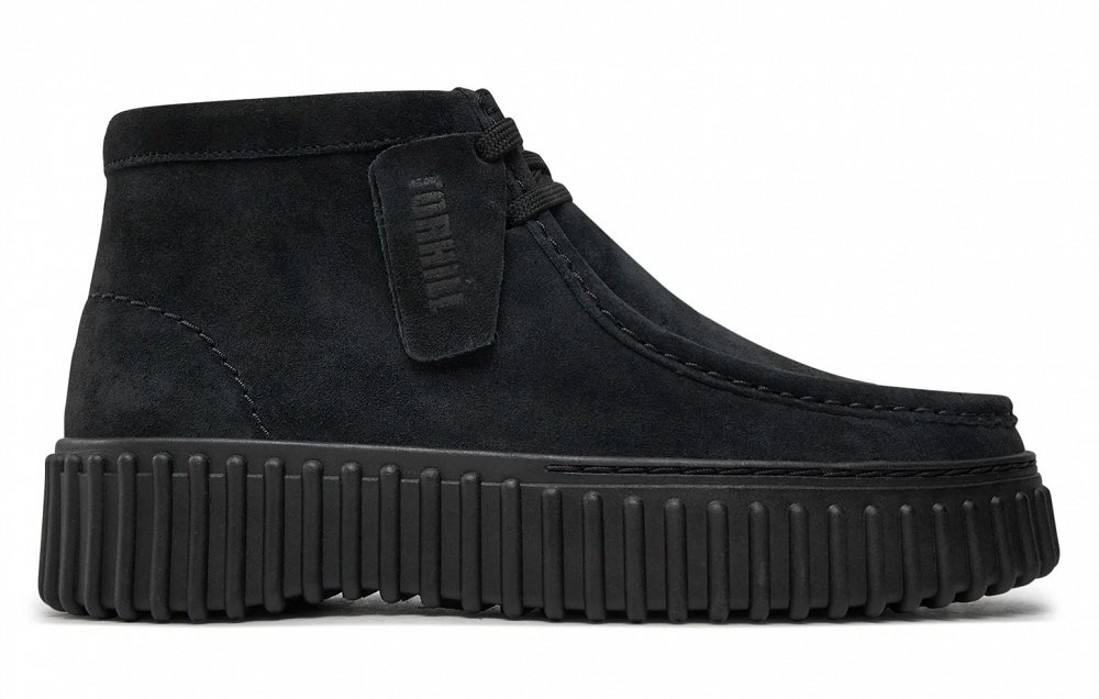 Clarks Γυναικείο Μποτάκι Torhill Moss 26179360 Black Suede
