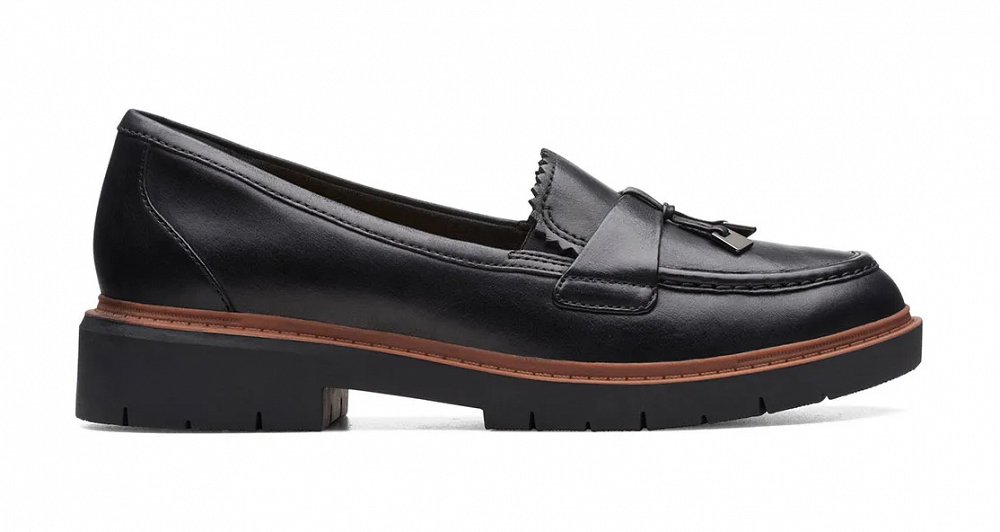 Clarks Γυναικείο Loafer Westlynn Bella 26174456 Black Leather