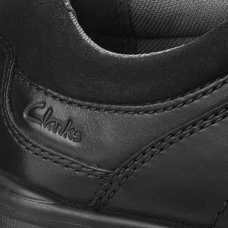 Clarks Cotrell Edge 261373857 Blk Smooth Leather
