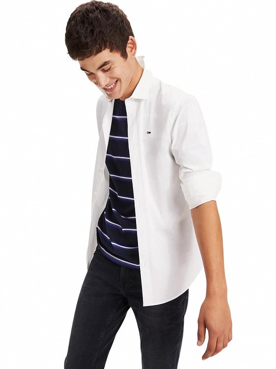 Tommy Hilfiger Original Stretch Shirt DM0DM04405 100 Classic White