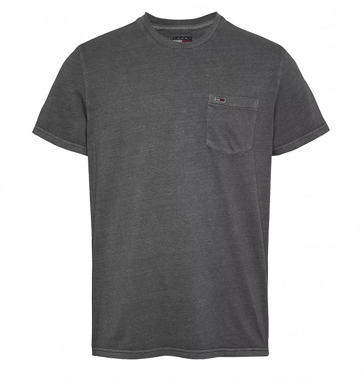 Tommy Hilfiger Ανδρικό T-Shirt Washed Pocket Tee DM0DM20332 PT2 Μαύρο