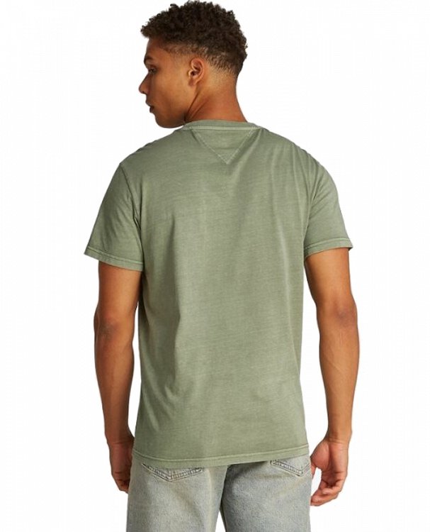 Tommy Hilfiger Ανδρικό T-Shirt Washed Pocket Tee DM0DM20332 MR6 Λαδί
