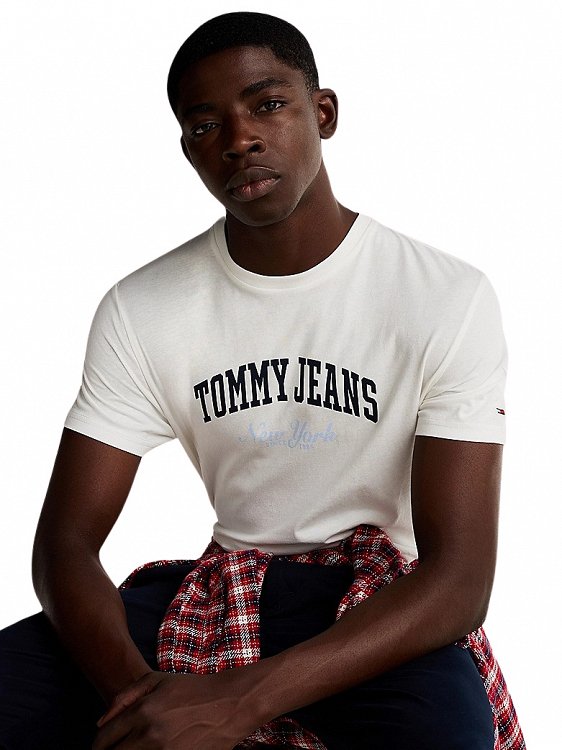Tommy Hilfiger Ανδρικό T-Shirt DM0DM20362 YBL Λευκό