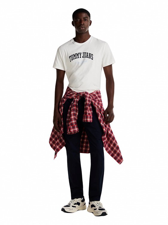 Tommy Hilfiger Ανδρικό T-Shirt DM0DM20362 YBL Λευκό