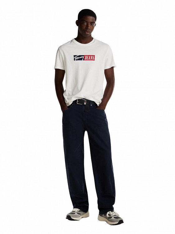 Tommy Hilfiger Ανδρικό T-Shirt DM0DM20365 YBL Λευκό