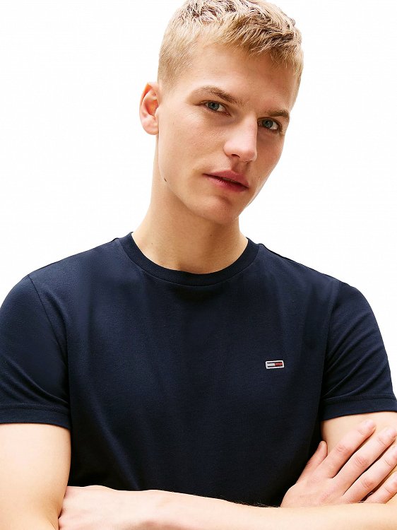 Tommy Hilfiger Σετ 2 Ανδρικά T-Shirt DM0DM20687 0XU Μπλε/Γκρι