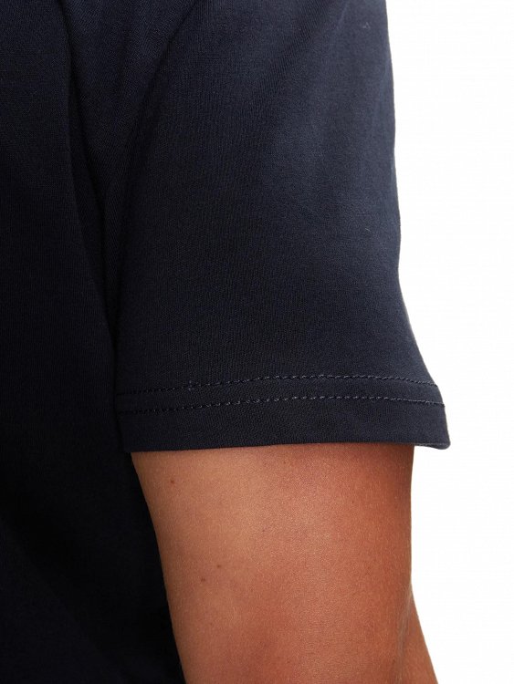 Tommy Hilfiger Ανδρικό T-Shirt Linear Logo DM0DM20744 CIG Μπλε
