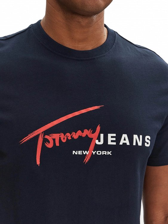 Tommy Hilfiger Ανδρικό T-Shirt DM0DM20817 C1G Μπλε