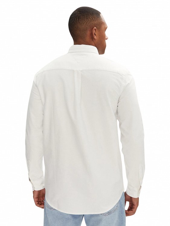Tommy Hilfiger Ανδρικό Πουκάμισο Regular Oxford Shirt DM0DM21298 YBL Λευκό