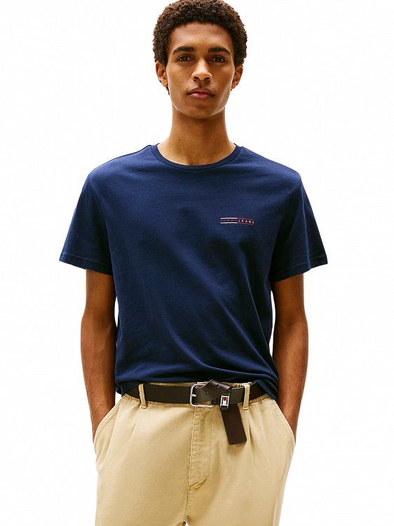 Tommy Hilfiger Σετ 2 Ανδρικά T-Shirt DM0DM21344 0XX Εκρού/Μπλε