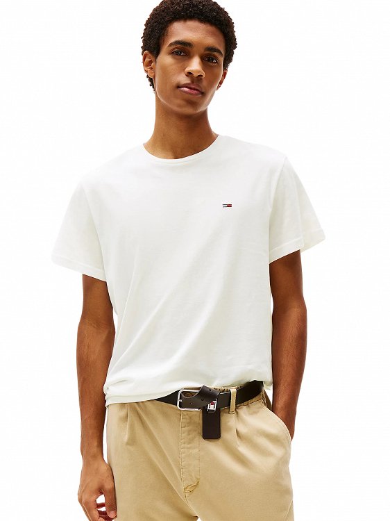 Tommy Hilfiger Σετ 2 Ανδρικά T-Shirt DM0DM21344 0XX Εκρού/Μπλε