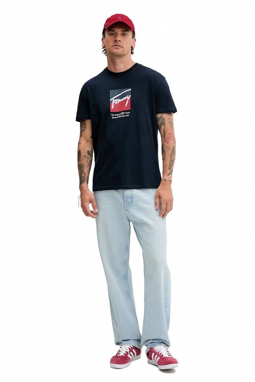 Tommy Hilfiger Ανδρικό T-Shirt DM0DM21940 C1G Μπλε