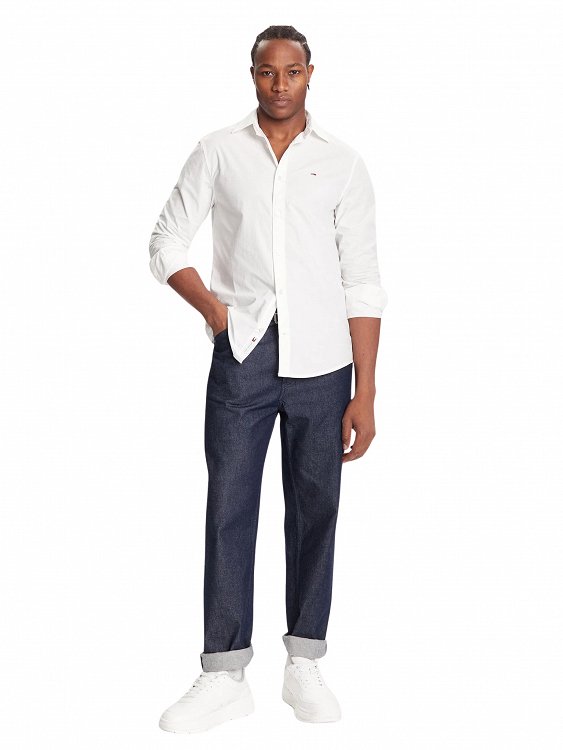Tommy Hilfiger Ανδρικό Πουκάμισο DM0DM22026 YBL Λευκό