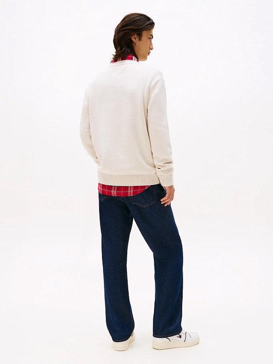 Tommy Hilfiger Ανδρικό πουλόβερ DM0DM22105 AFN Μπεζ