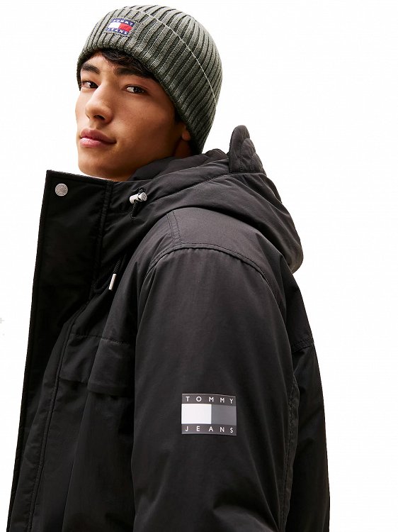 Tommy Hilfiger Jeans Ανδρικό Αδιάβροχο Parka DM0DM22251 BDS Μαύρο