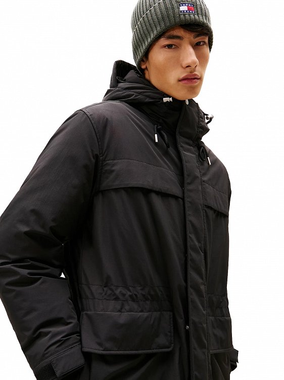 Tommy Hilfiger Jeans Ανδρικό Αδιάβροχο Parka DM0DM22251 BDS Μαύρο