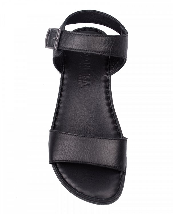 Apostolidis Shoes Δερμάτινο Πέδιλο 9270 Μαύρο