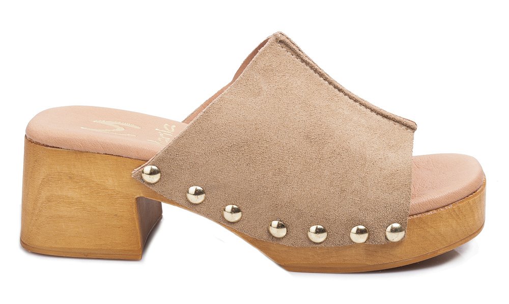 Marila Δερμάτινο Mule 748-24092-29 Mushroom