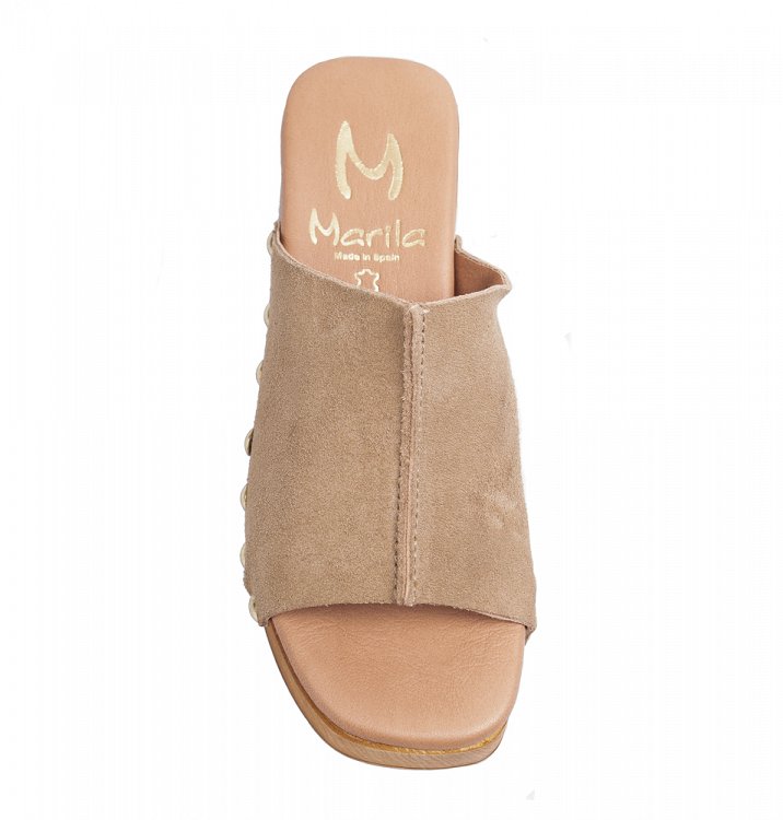 Marila Δερμάτινο Mule 748-24092-29 Mushroom