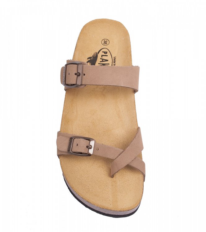 Plakton Ανατομικές Παντόφλες CP Bombay 341032 Nobuck 2 Taupe