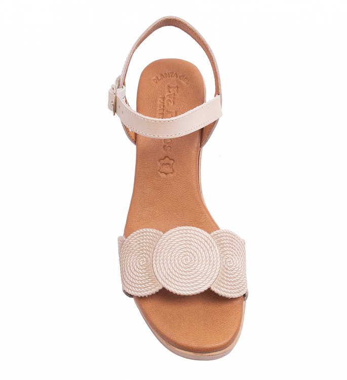 Γυναικεία Δερμάτινα Πέδιλα Eva Frutos 945 Dune Cuerda
