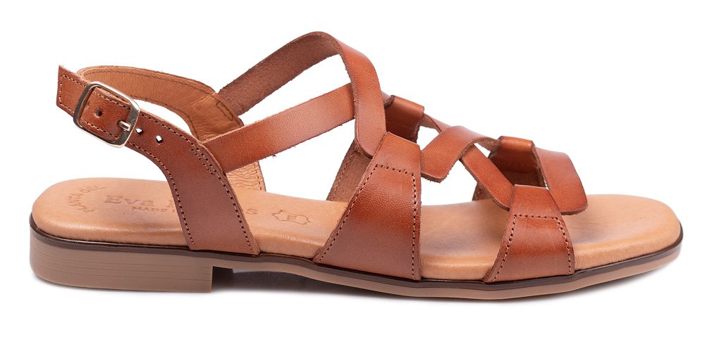 Eva Frutos Δερμάτινο Flat Πέδιλο 3080 Ταμπά