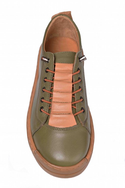 Apostolidis Shoes Δερμάτινο Παπούτσι F300 Πράσινο