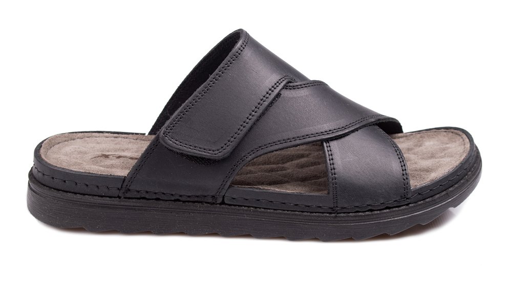 Apostolidis Shoes Ανδρική Παντόφλα A84 Μαύρο