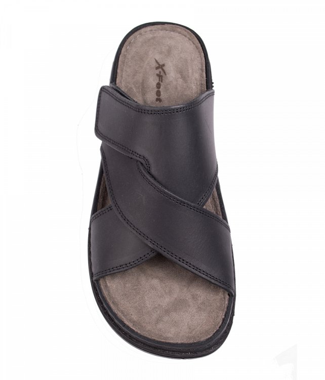 Apostolidis Shoes Ανδρική Παντόφλα A84 Μαύρο