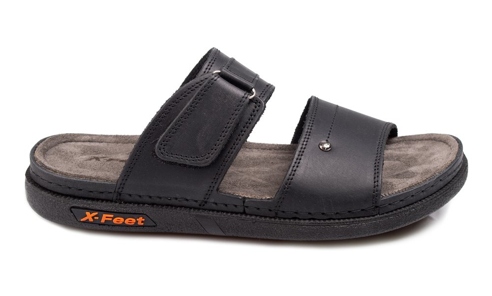 Apostolidis Shoes Ανδρική Παντόφλα A85 Μαύρο