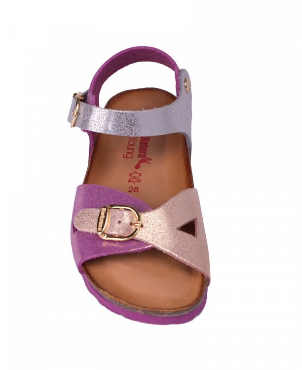 Bionatura Kids 22b 1005 IMB Nabuk Glitter/Multi Grigio