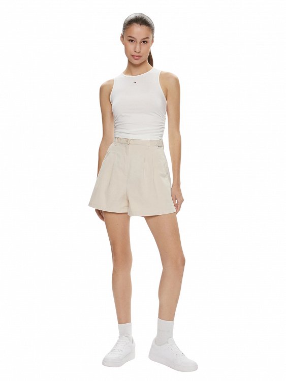Tommy Hilfiger Υφασμάτινο Σορτς DW0DW17775 ACG Μπεζ Regular Fit