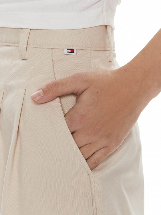 Tommy Hilfiger Υφασμάτινο Σορτς DW0DW17775 ACG Μπεζ Regular Fit