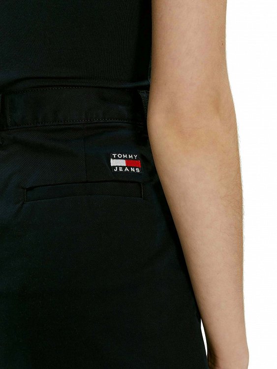 Tommy Hilfiger Υφασμάτινο Σορτς DW0DW17775 BDS Μαύρο Regular Fit