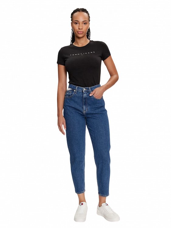 Tommy Hilfiger Γυναικείο T-Shirt DW0DW18398 BDS Μαύρο
