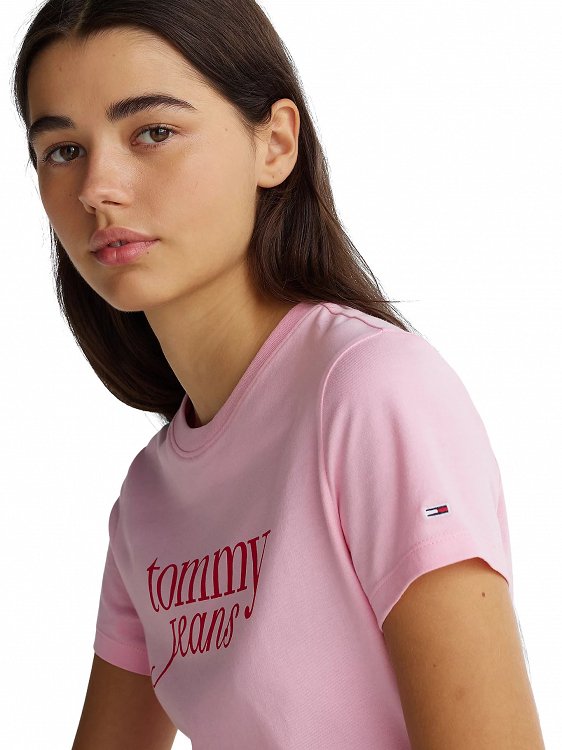 Tommy Hilfiger Γυναικείο T-Shirt DW0DW19447 TPF Ροζ