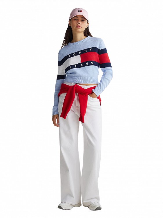 Tommy Hilfiger Γυναικείο Τζιν Παντελόνι DW0DW20219 1CE Λευκό