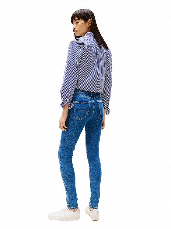 Tommy Hilfiger Γυναικείο Τζιν Παντελόνι DW0DW20220 1A5 Μπλε Skinny Fit